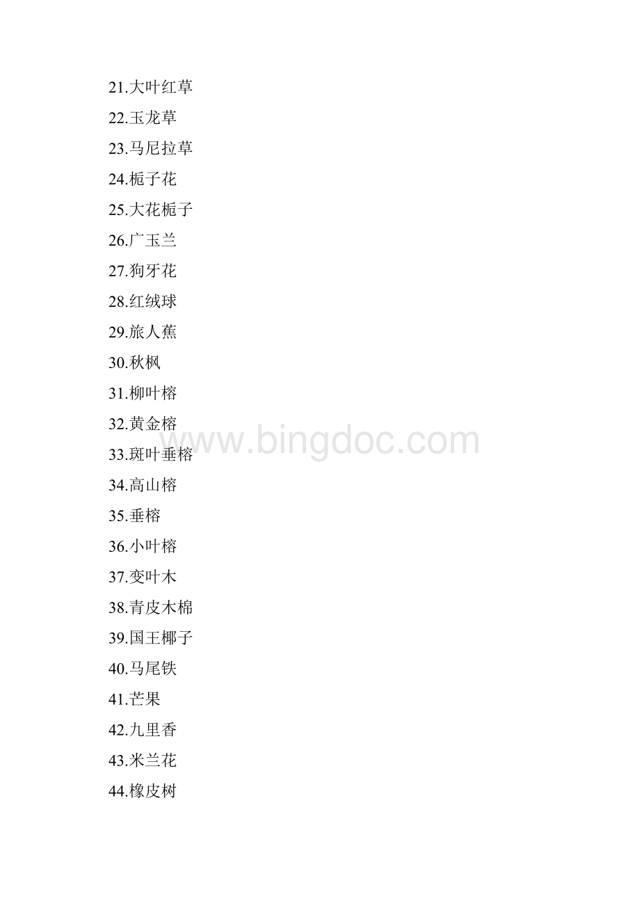 中国住宅小区常用植物大全Word格式.docx_第2页