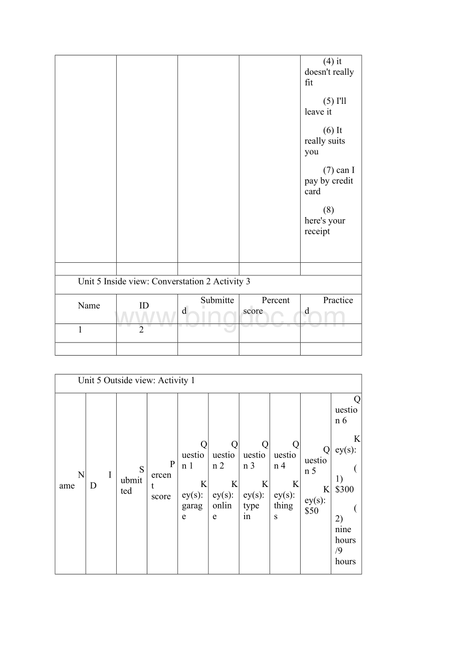 新世界大学英语视听说158单元答案.docx_第3页