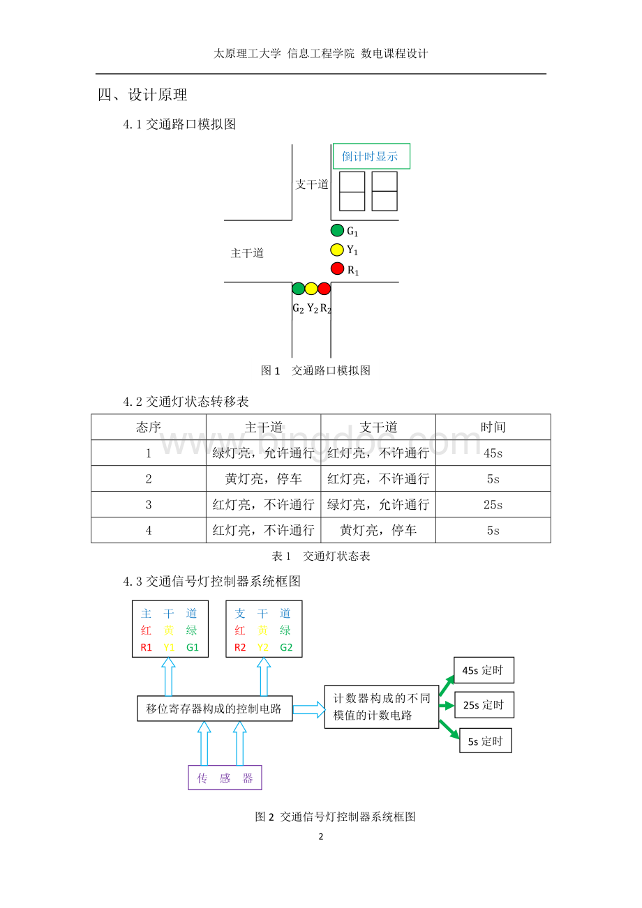 太原理工大学交通信号灯控制器课程设计.docx_第2页