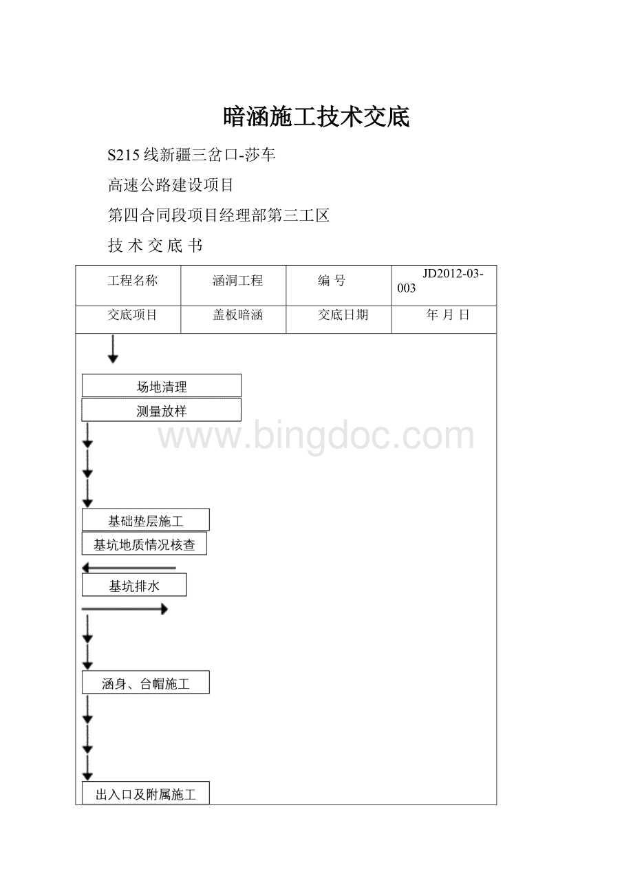 暗涵施工技术交底Word文档下载推荐.docx_第1页