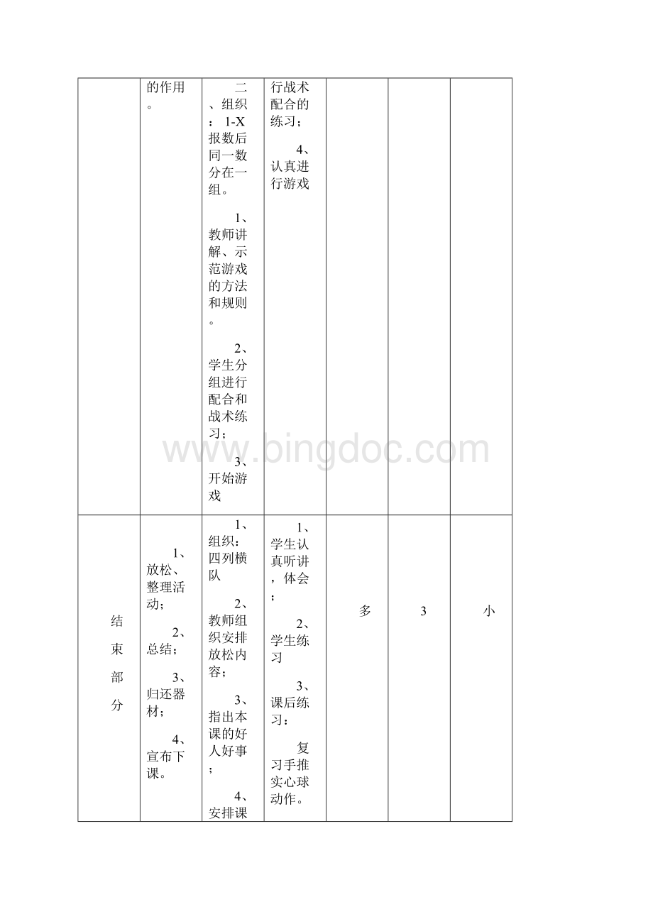 最新小学六年级体育课教案.docx_第3页