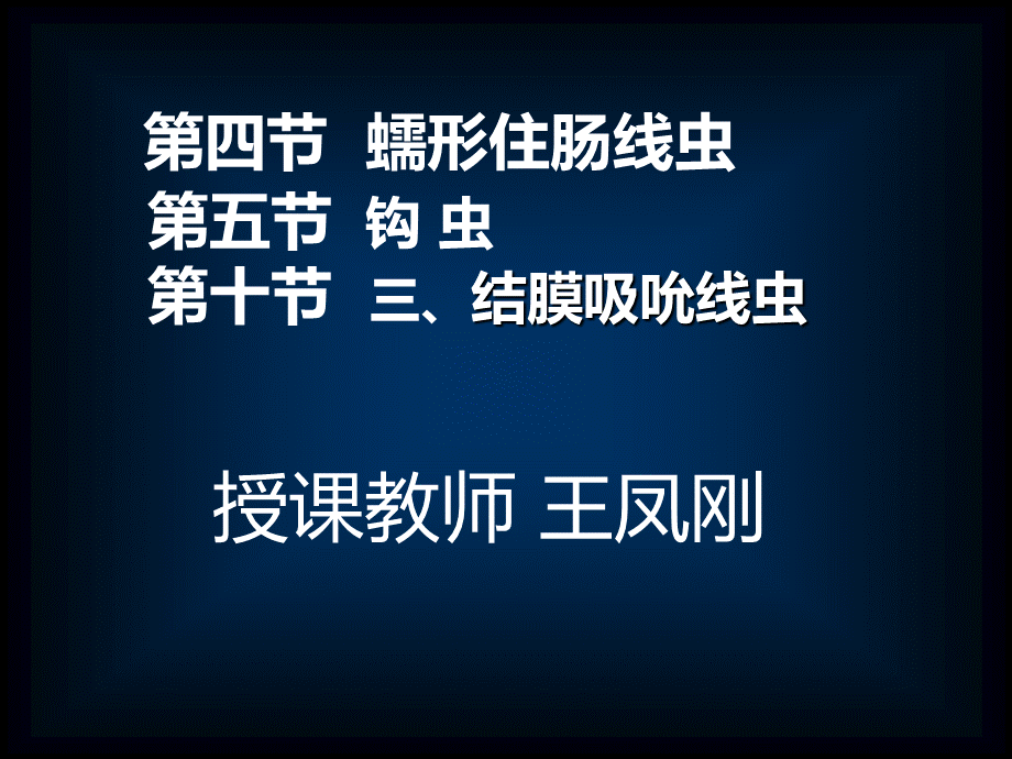 蛲虫钩虫眼线虫.ppt