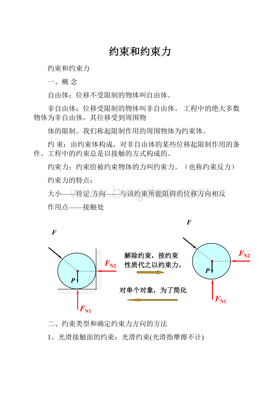 约束和约束力.docx_第1页