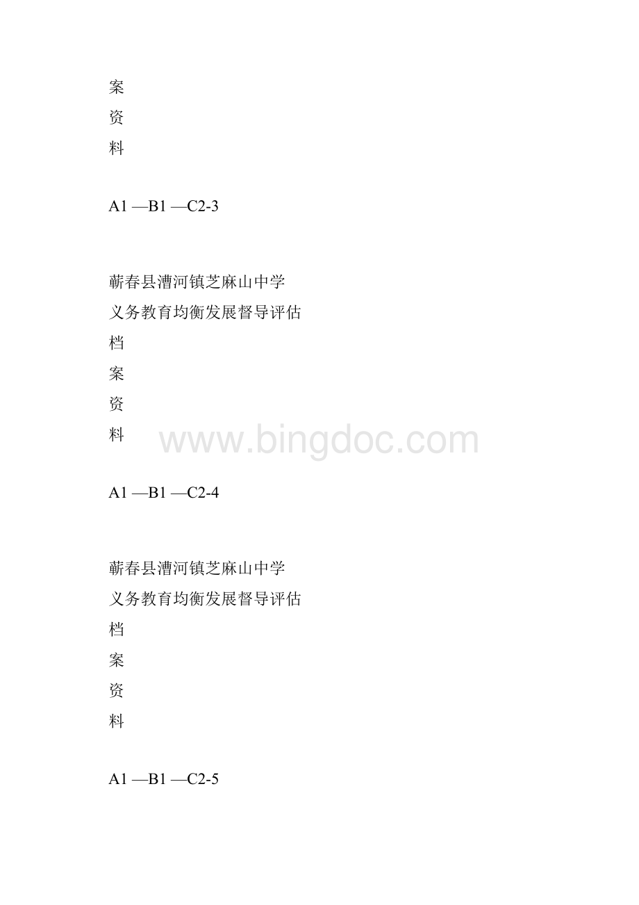 蕲春县义务教育均衡发展A1B1C2封面Word文件下载.docx_第2页