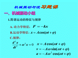 机械振动与波习题课(1)优质PPT.ppt