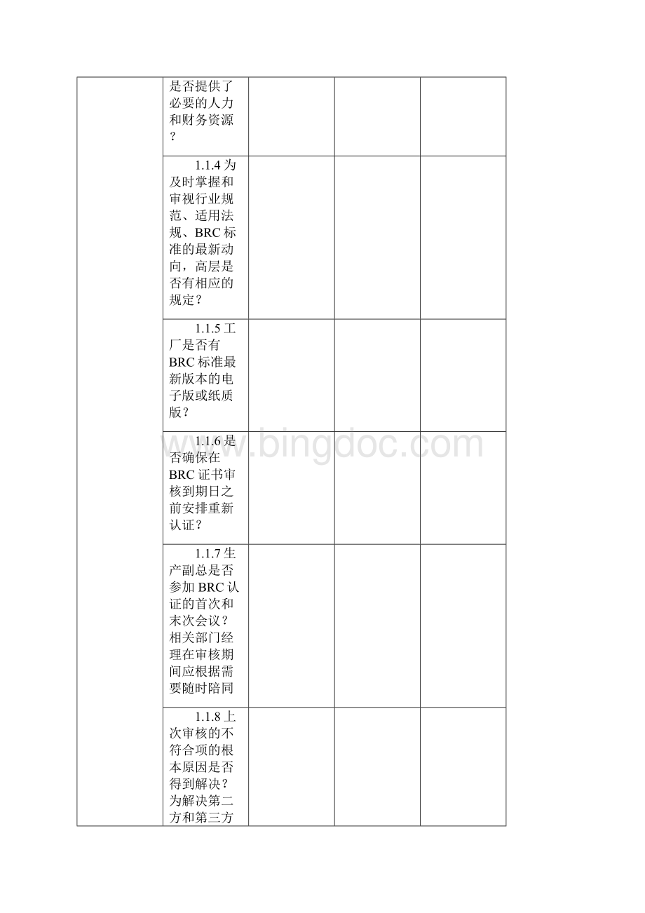 包材BRC内审审核检查表按BRC第5版修订.docx_第2页