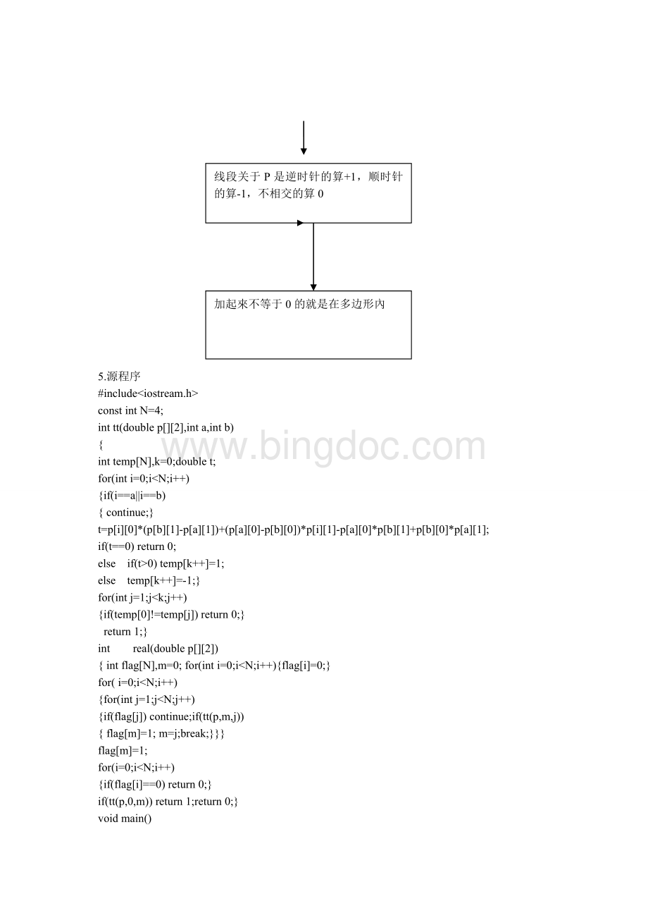 点在多边形问题程序报告.doc_第2页