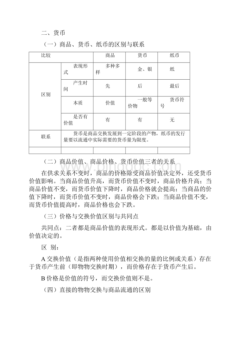 高考政治复习提纲经济生活.docx_第2页