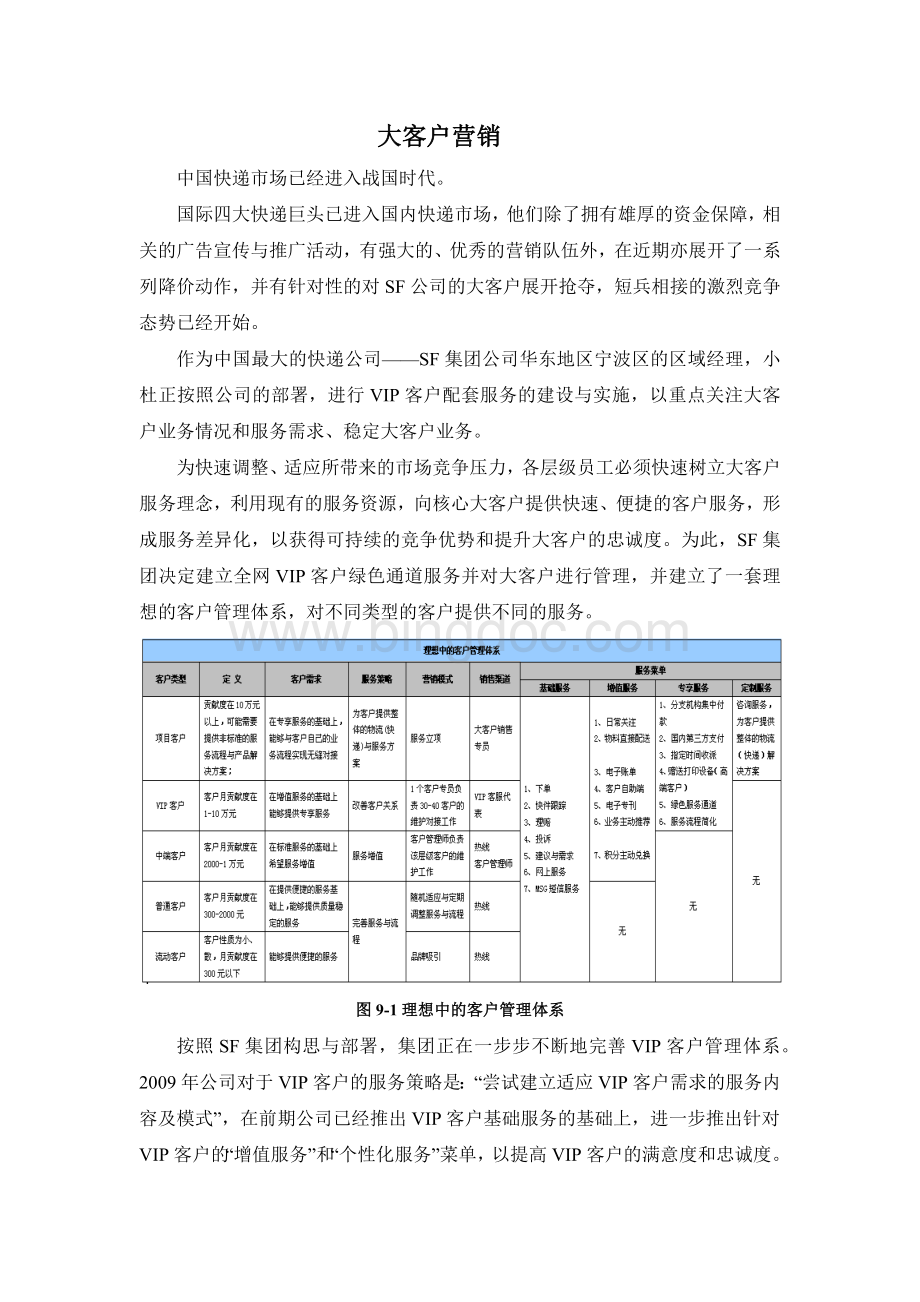 物流供应链案例-大客户营销.docx_第1页