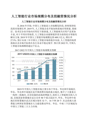 人工智能行业市场规模分布及投融资情况分析.docx