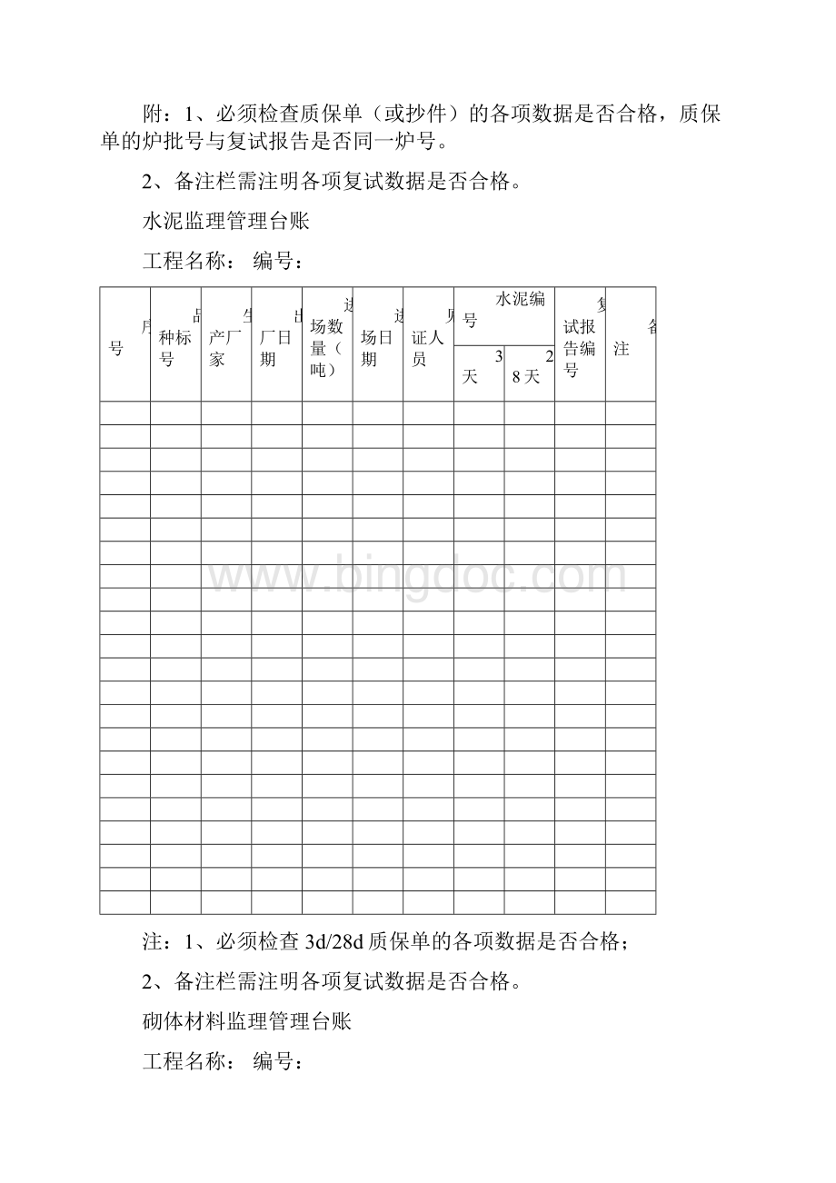 监理台账模板.docx_第2页