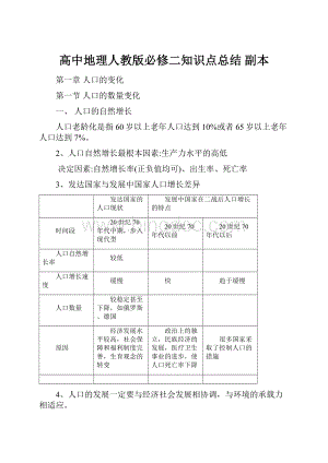 高中地理人教版必修二知识点总结副本Word下载.docx