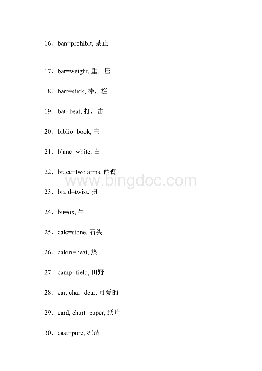 英语四六级考试词缀词根总结Word文档格式.docx_第2页