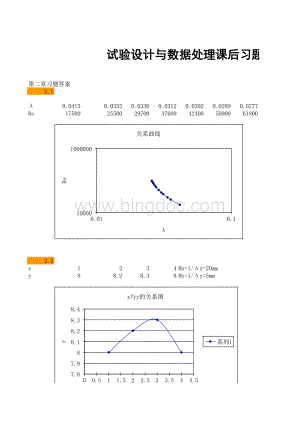 试验设计与数据处理(第二版)课后习题答案.xls