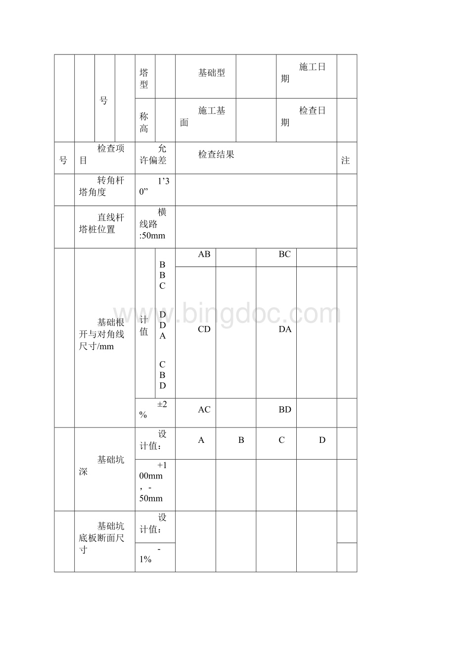 线路检查记录表Word文档格式.docx_第2页