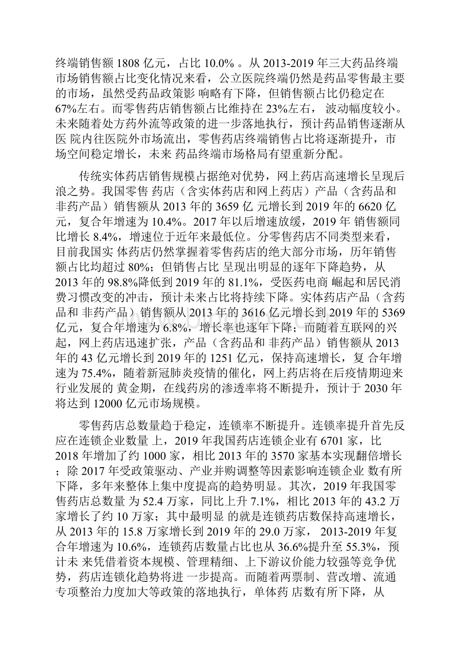 医药零售行业研究报告Word下载.docx_第2页