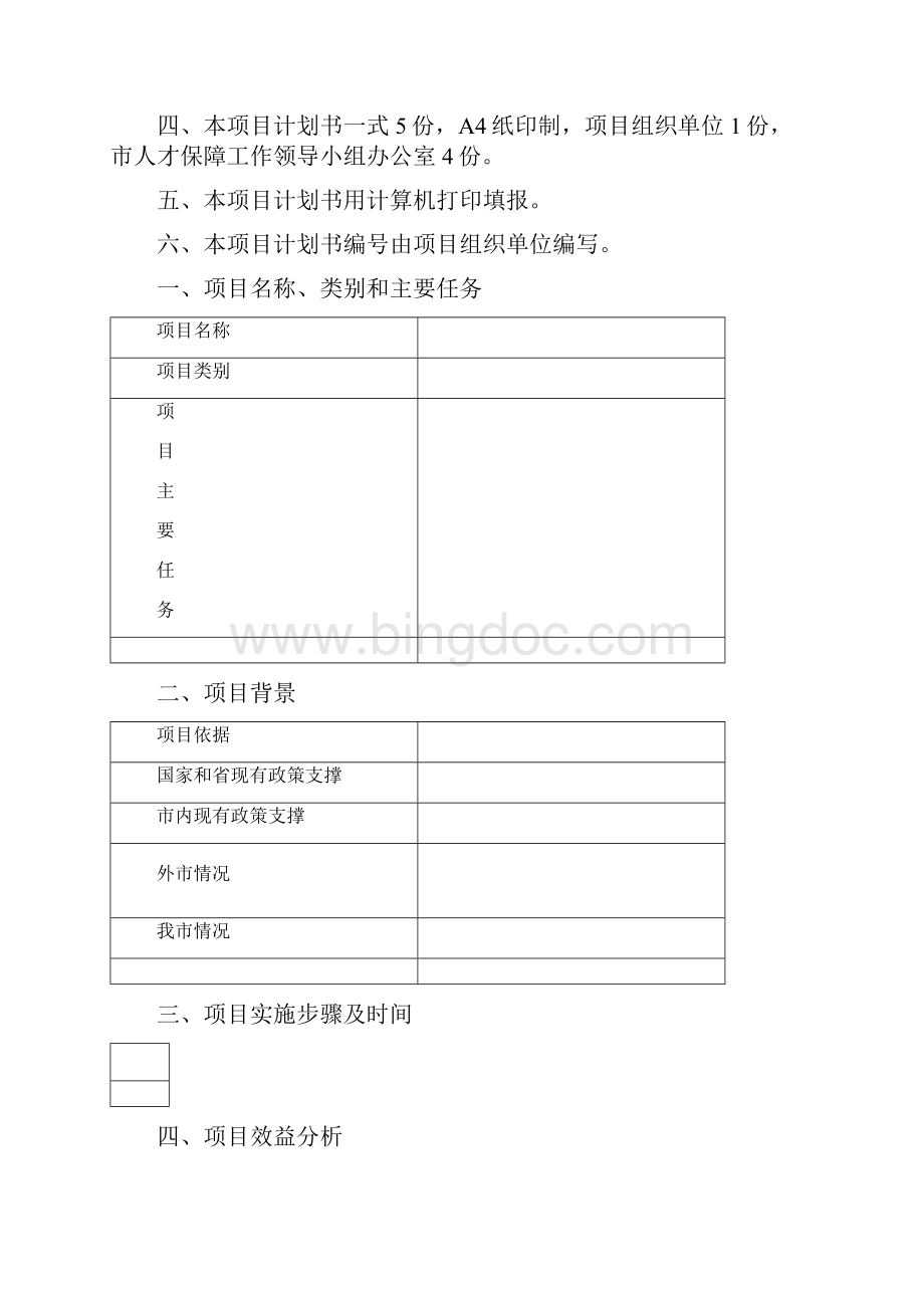 DOC人才工作项目计划书Word格式文档下载.docx_第3页