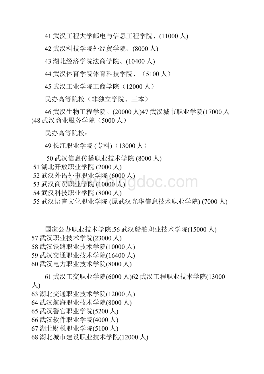 武汉市高校在校学生人数统计之欧阳术创编Word文档格式.docx_第3页