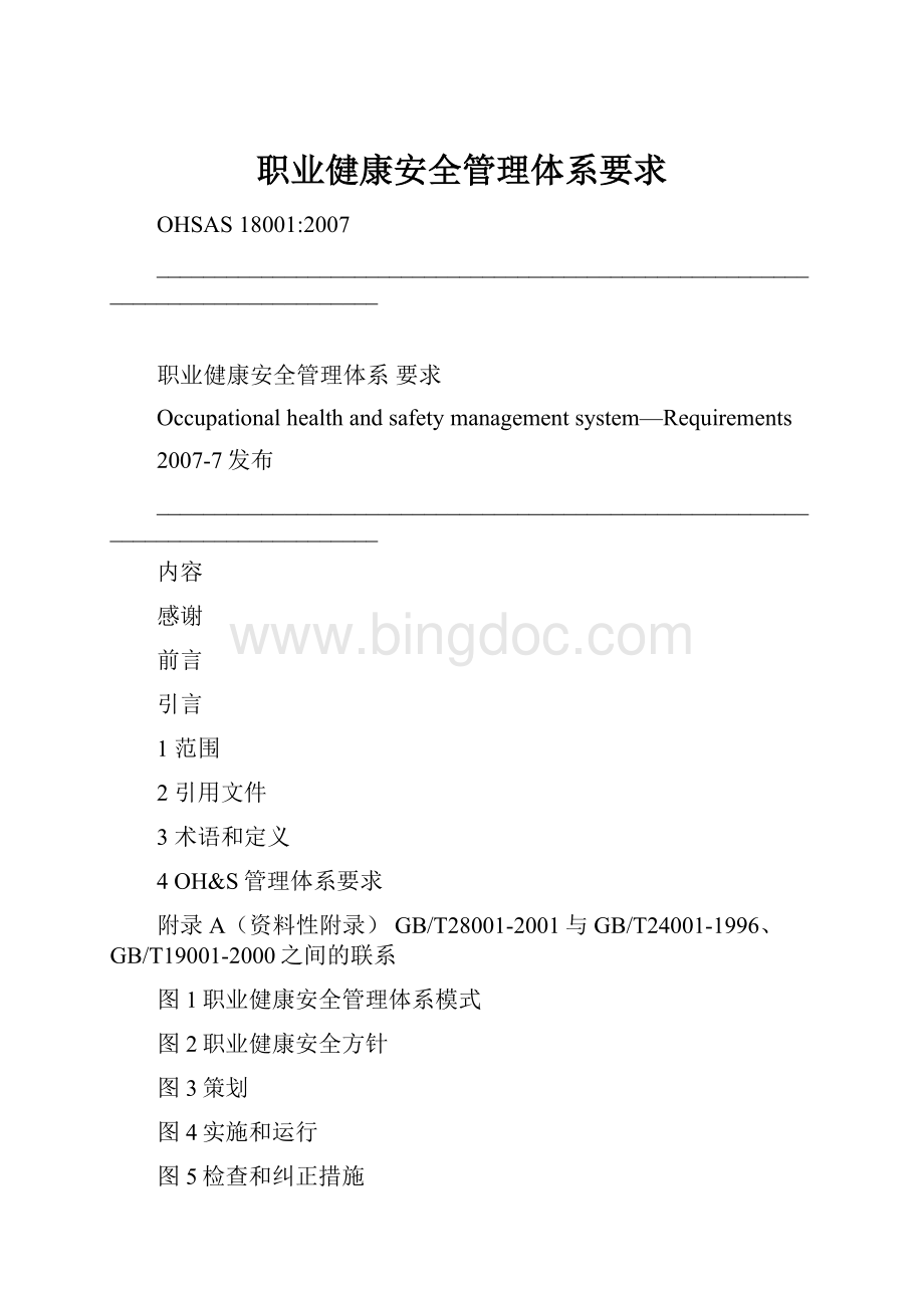 职业健康安全管理体系要求文档格式.docx_第1页