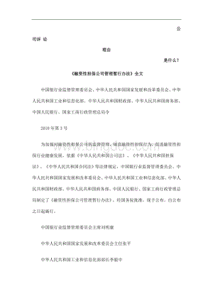 《融资性担保公司管理暂行办法》全文发展与协调Word文档格式.doc