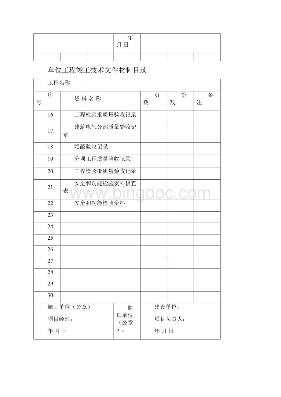 建筑装饰装修工程竣工验收表格Word文档下载推荐.docx_第2页