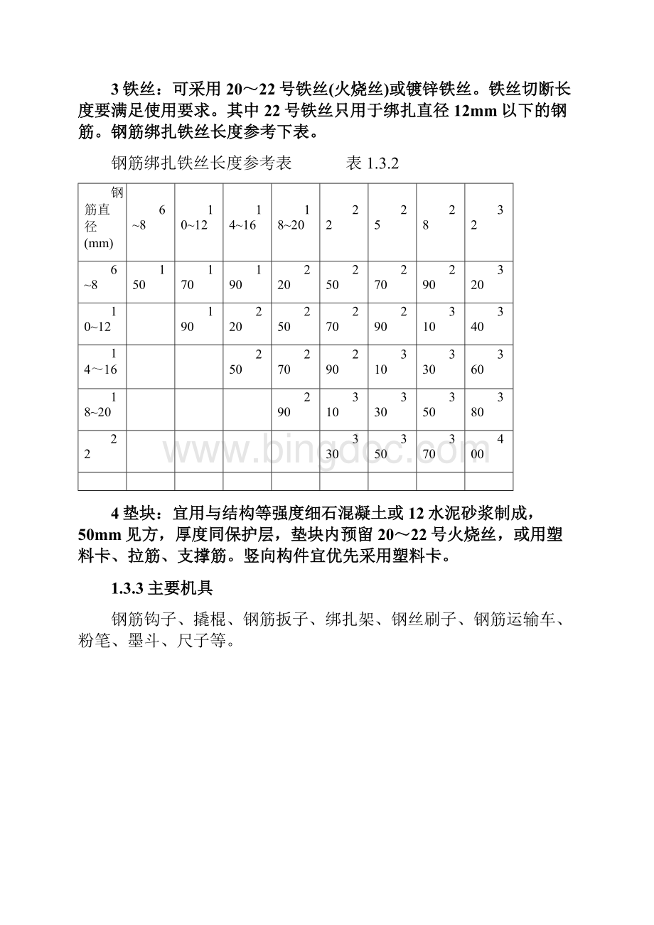 钢筋绑扎工程施工工艺标准Word文档格式.docx_第3页