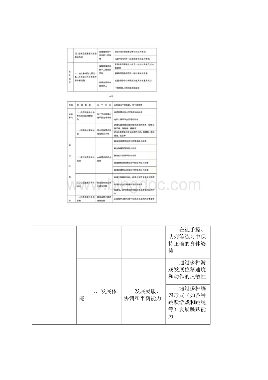 义务教育体育与健康课程标准水平目标文档格式.docx_第3页