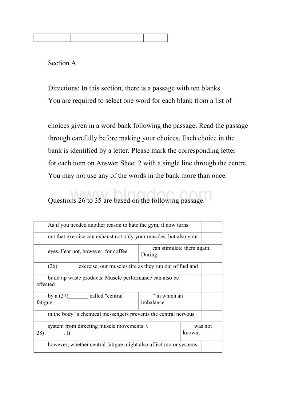 大学英语四级真题第三套docxWord格式.docx_第2页