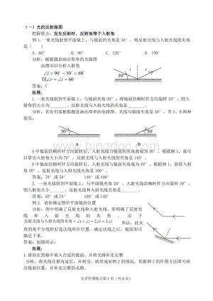 初中物理光学作图题练习.doc