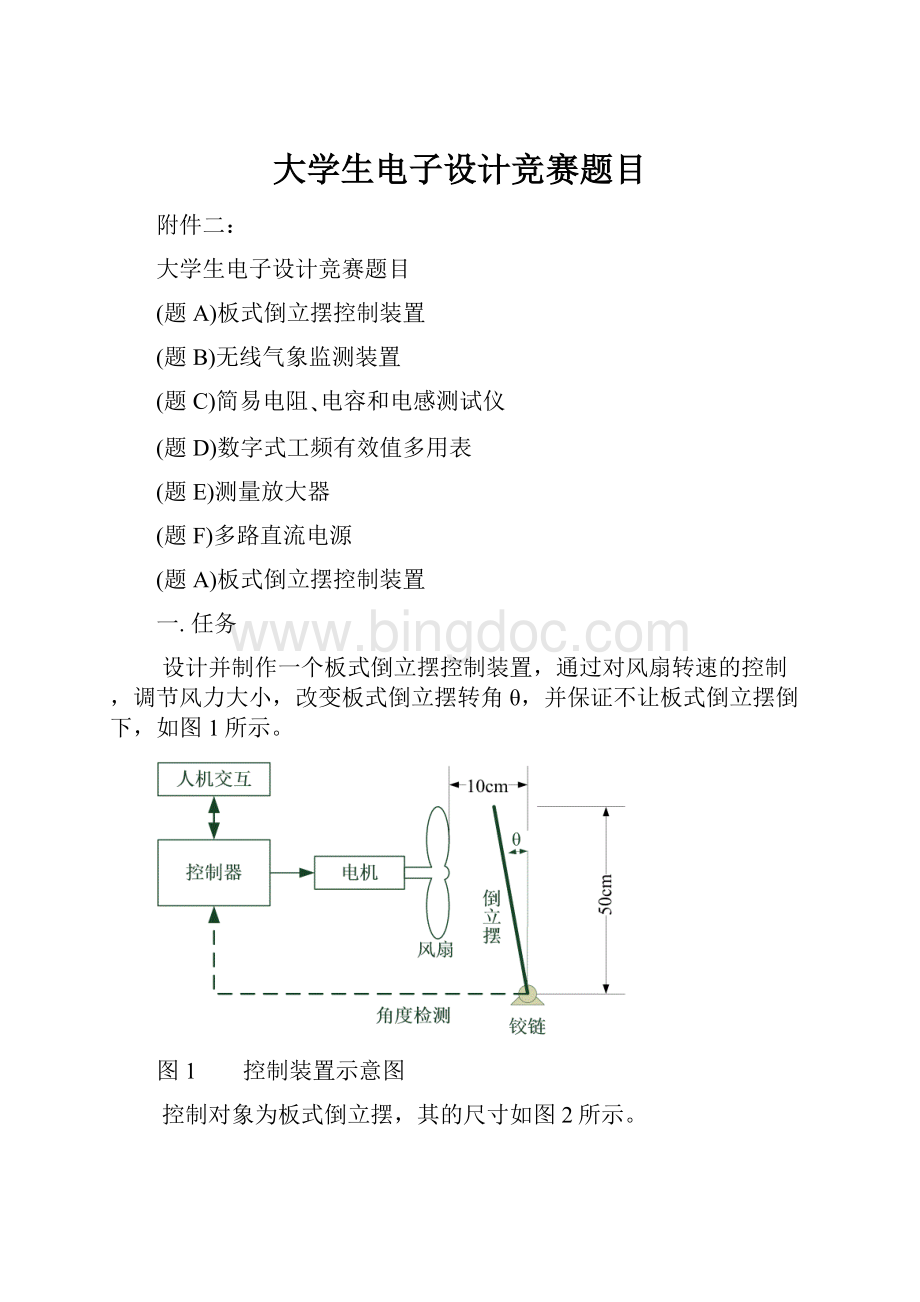 大学生电子设计竞赛题目.docx_第1页