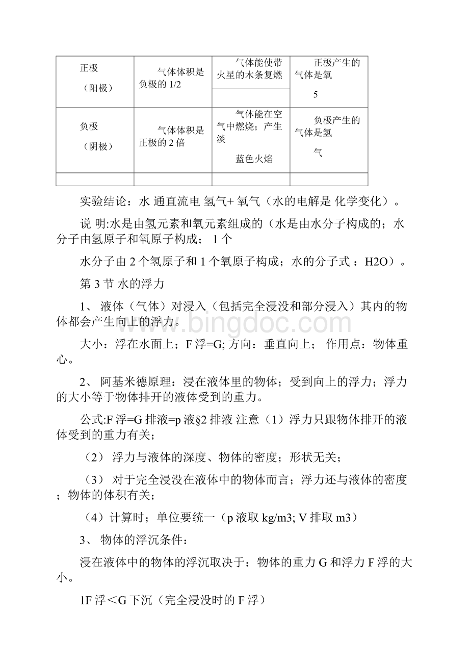 浙教版八年级上册科学知识点实用汇总.docx_第2页