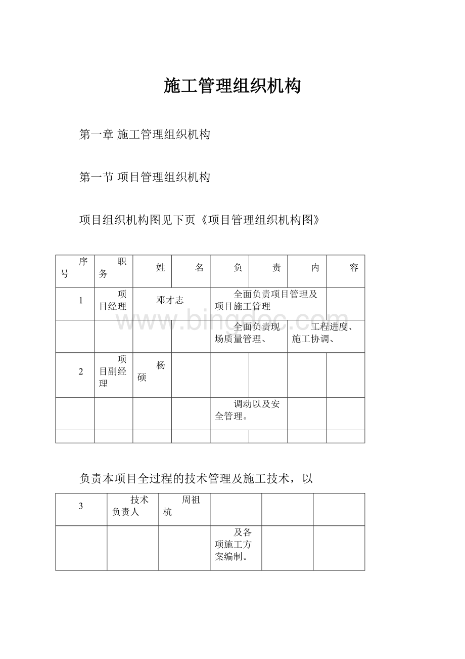 施工管理组织机构.docx