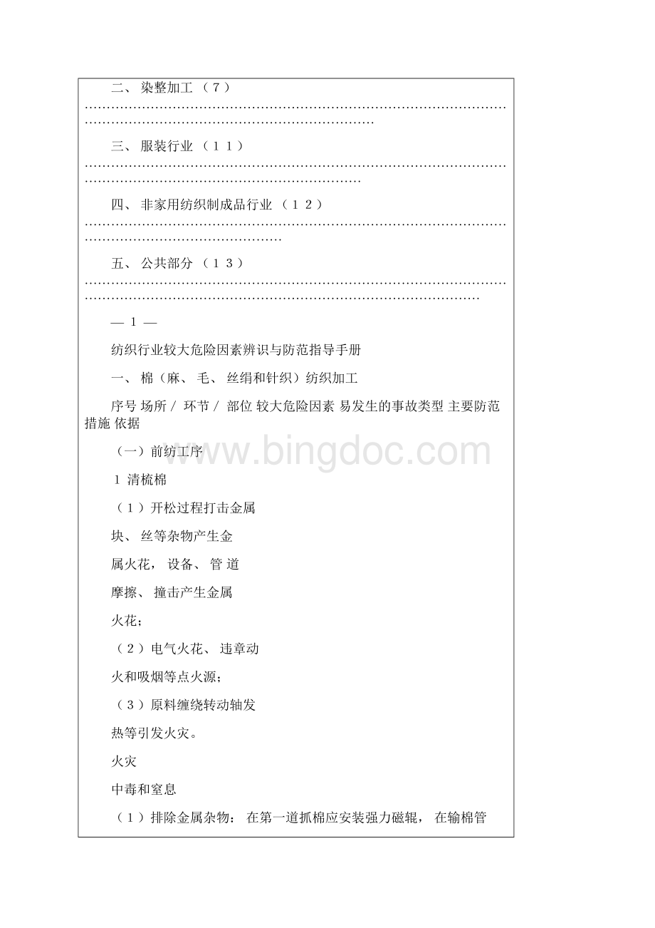 纺织行业较大危险因素辨识Word文档下载推荐.docx_第2页