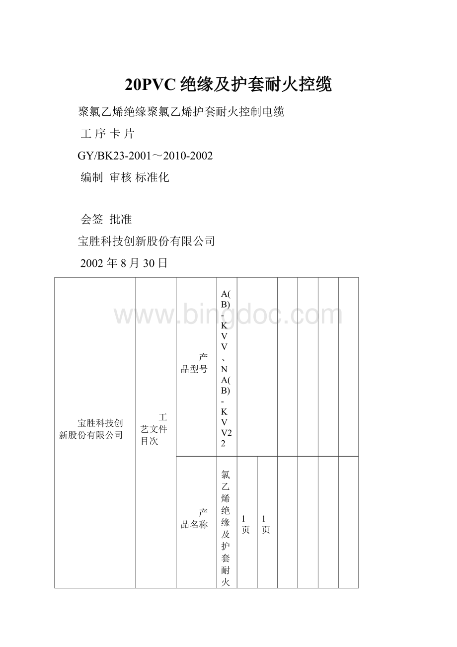 20PVC绝缘及护套耐火控缆Word格式文档下载.docx