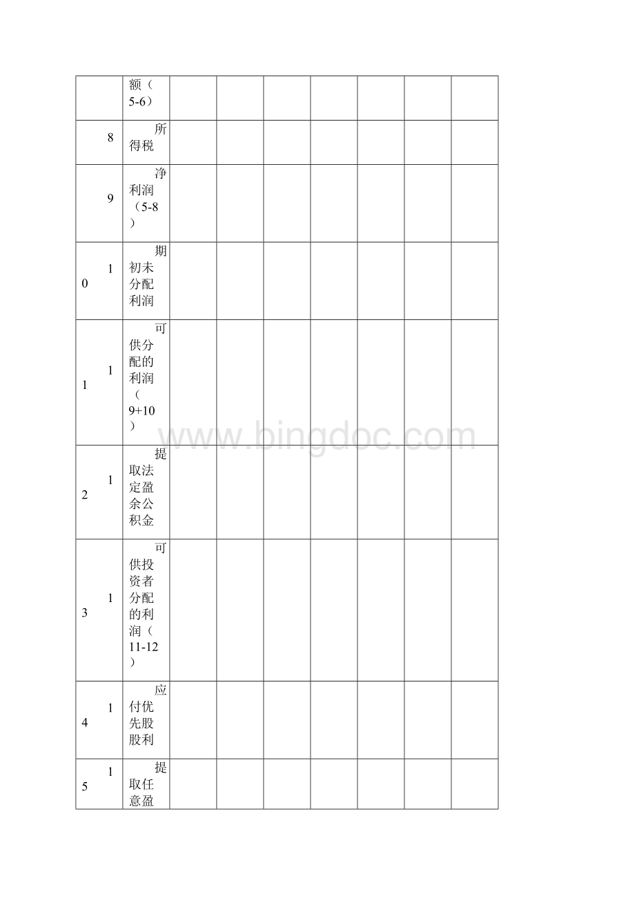 项目财务评价报表体系.docx_第2页