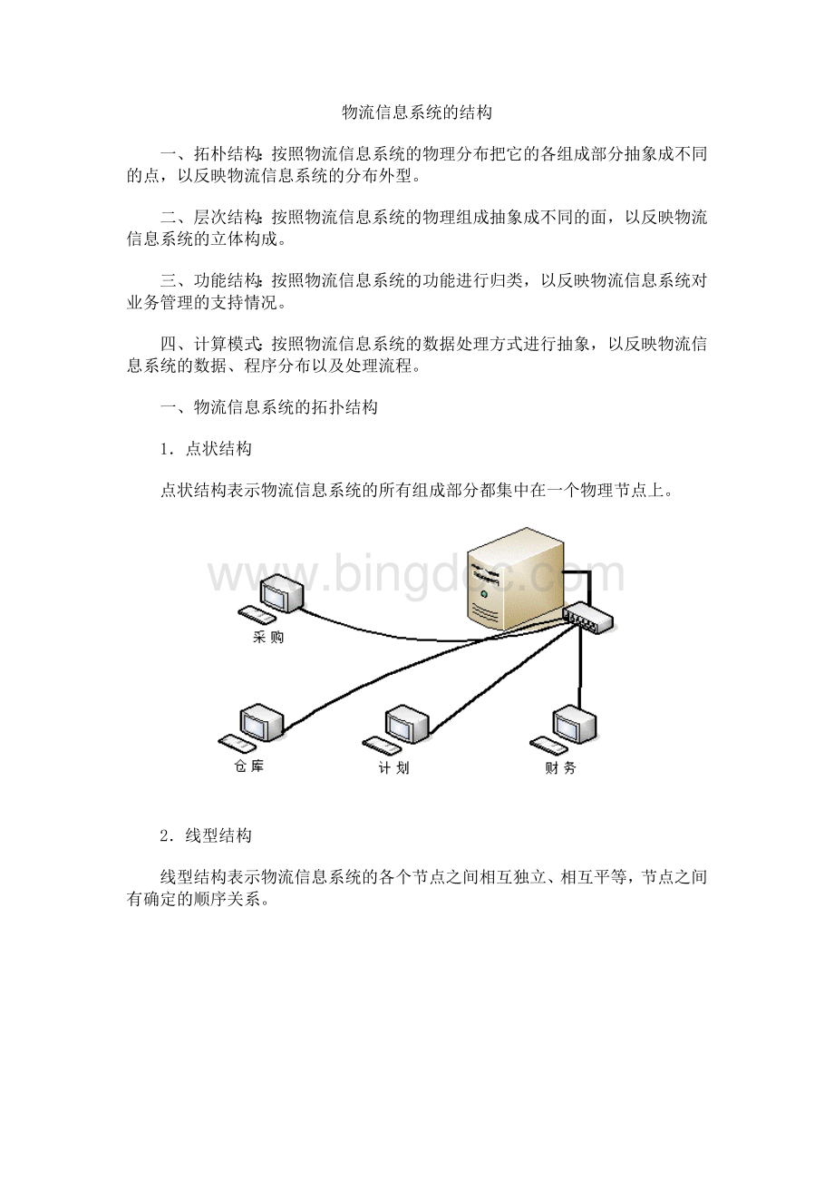 物流信息系统的结构.docx_第1页