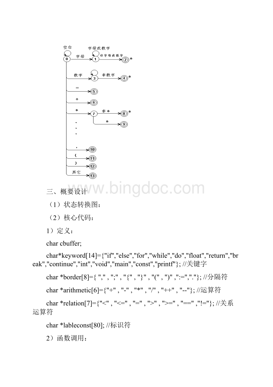 词法分析程序的构造.docx_第3页
