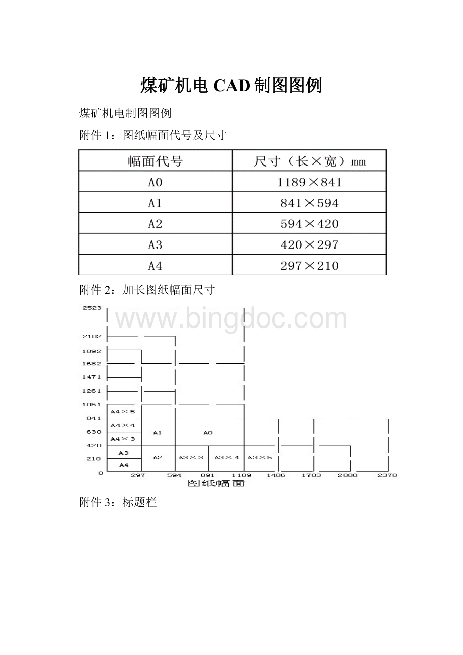 煤矿机电CAD制图图例Word文档下载推荐.docx_第1页