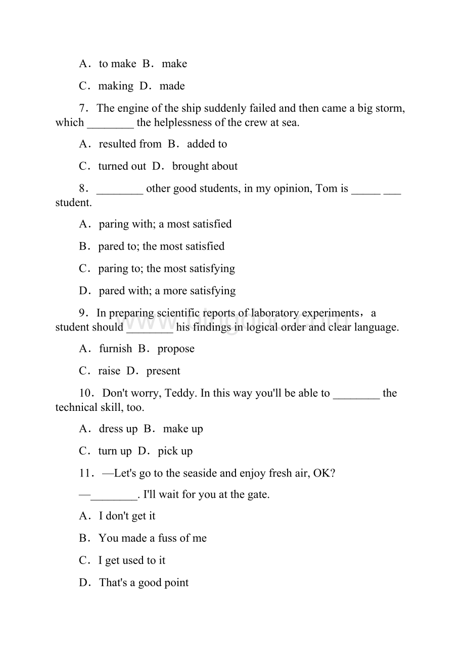 高二上学期第十六次周练英语试题 含答案.docx_第2页