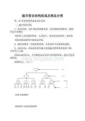 超市营业结构组成及商品分类Word格式文档下载.docx