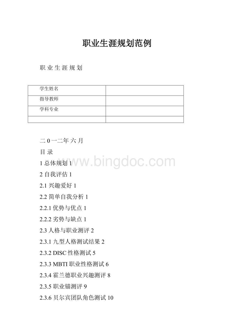 职业生涯规划范例Word文档格式.docx_第1页