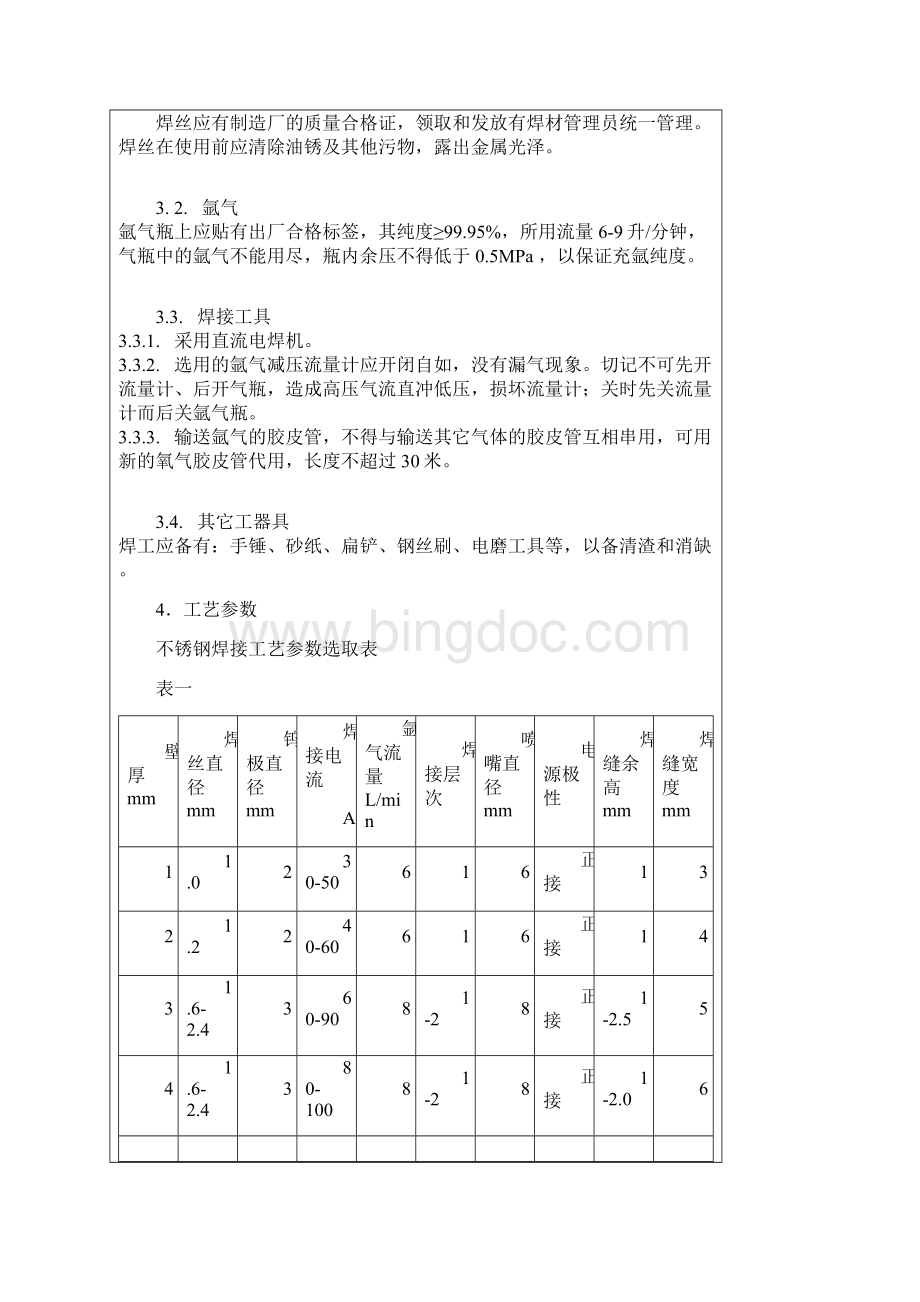 不锈钢焊接工艺设计Word文件下载.docx_第2页