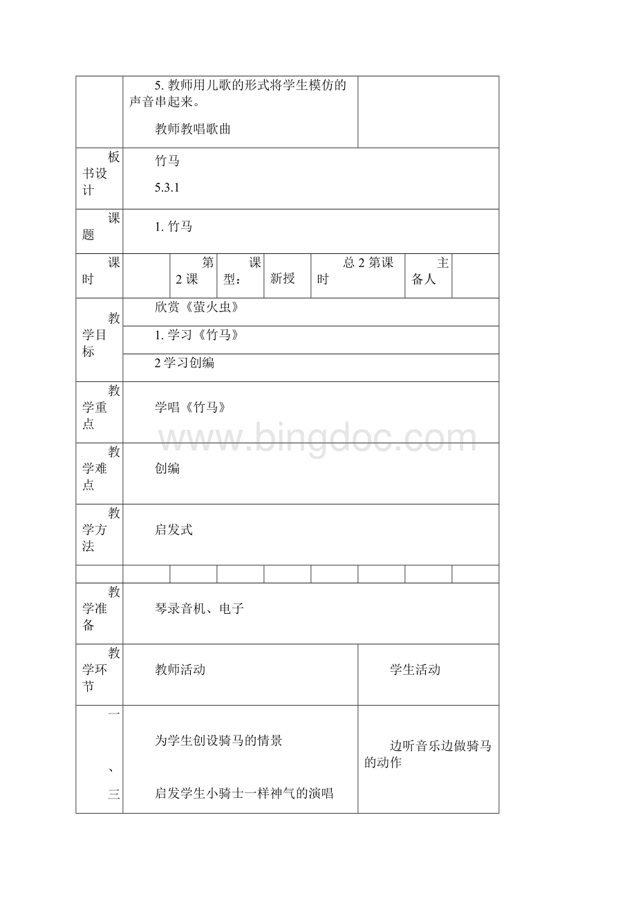 小学一年级音乐教案Word格式.docx_第2页