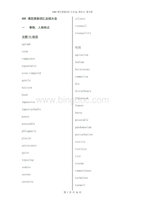 gre同义词汇--蒋万贵.doc