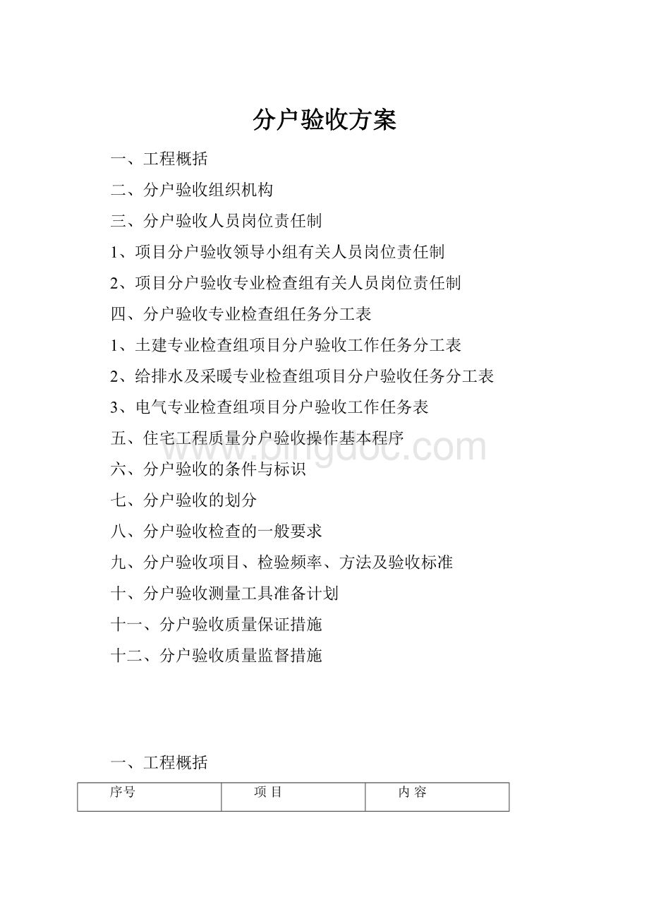 分户验收方案文档格式.docx