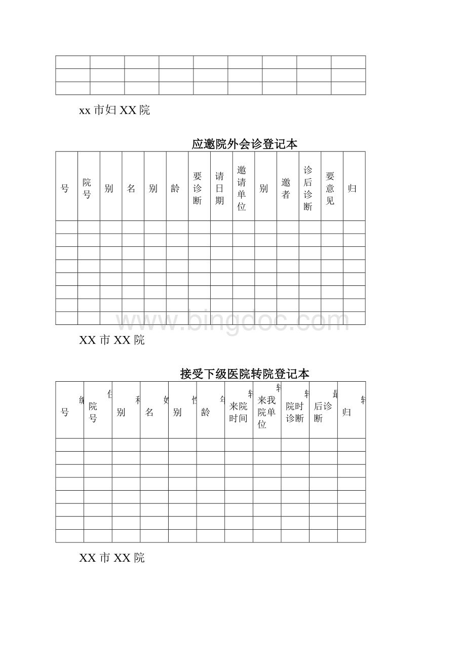 医院各类登记表.docx_第2页