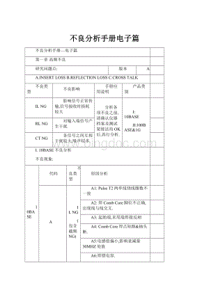 不良分析手册电子篇.docx