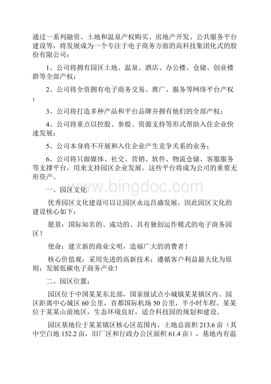 电子商务产业园区商业计划书文档格式.docx_第2页