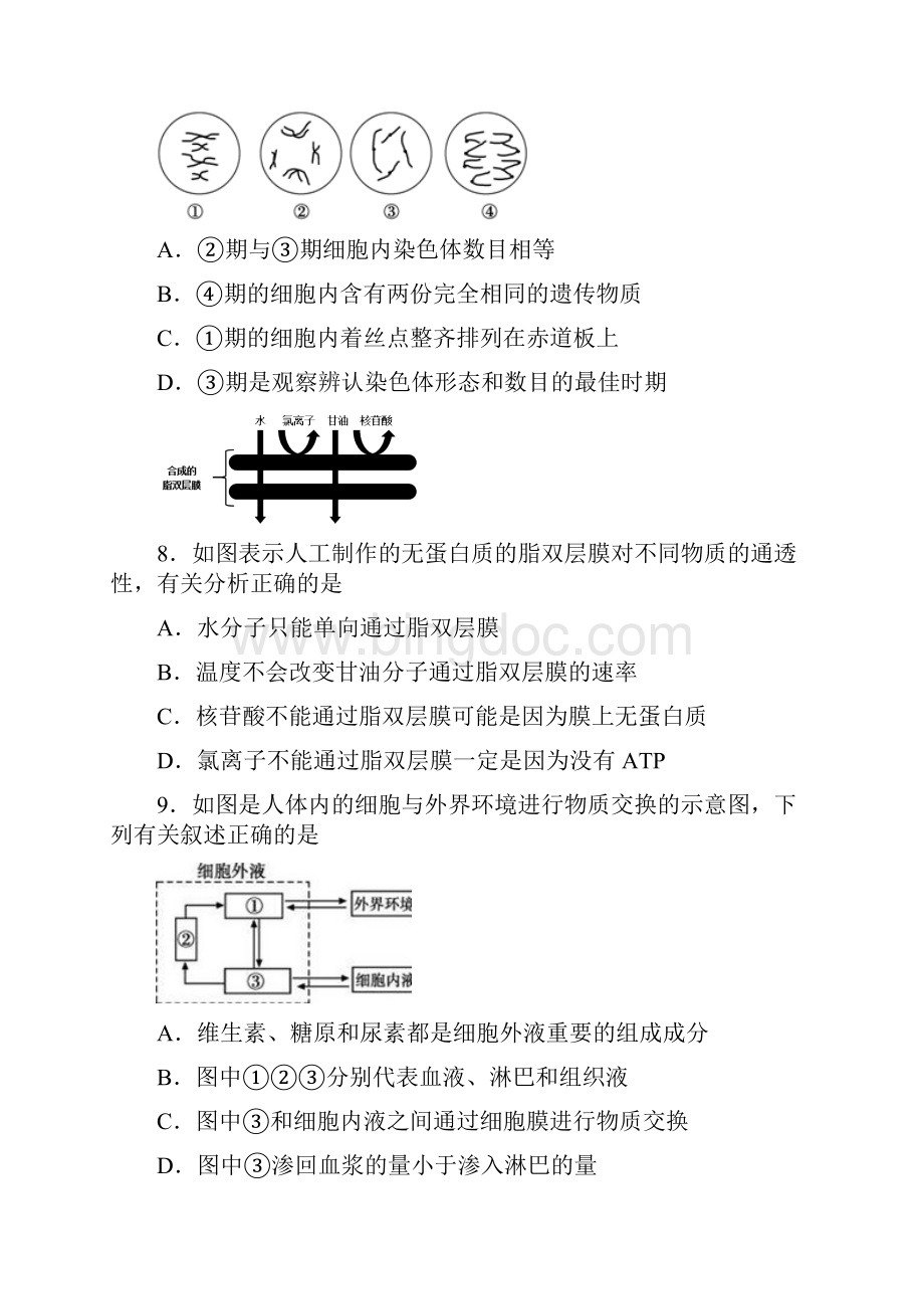 湖北省宜昌市学年高一生物下学期期末考试试题.docx_第3页