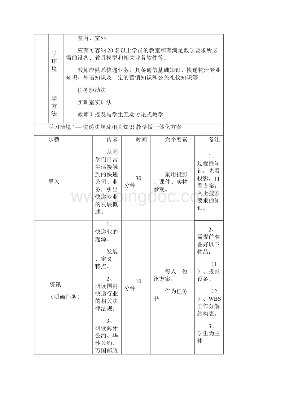 快递业务员教案Word文档下载推荐.docx_第2页